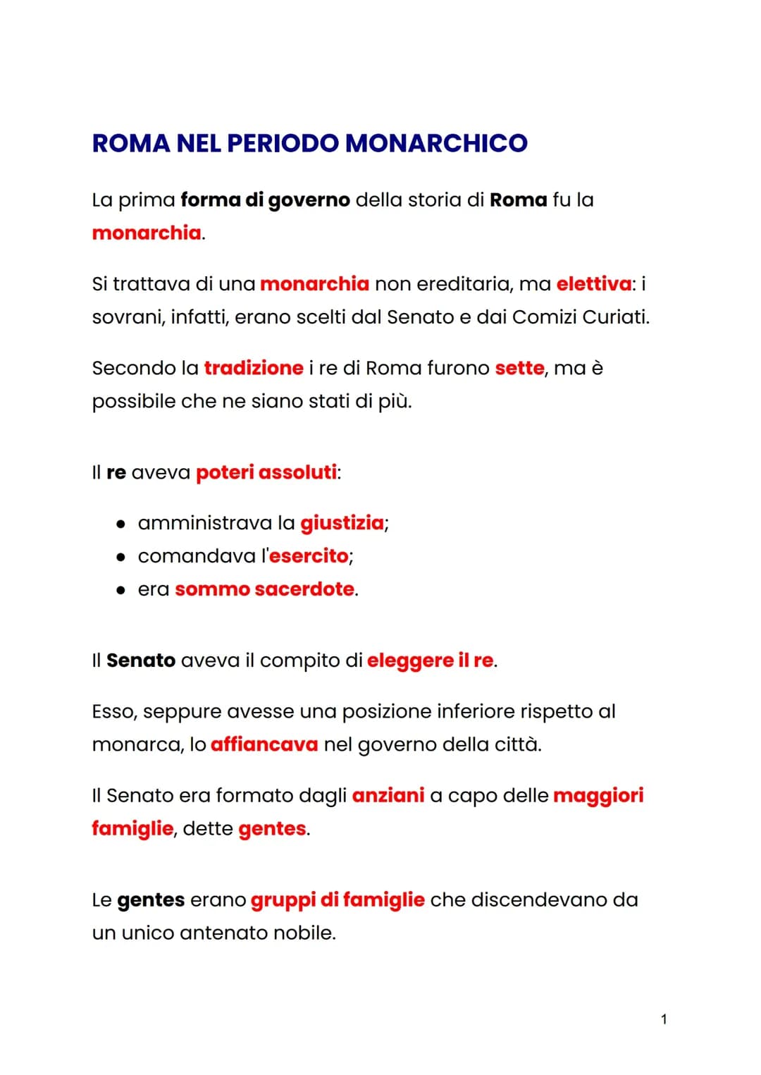 La Roma Monarchica