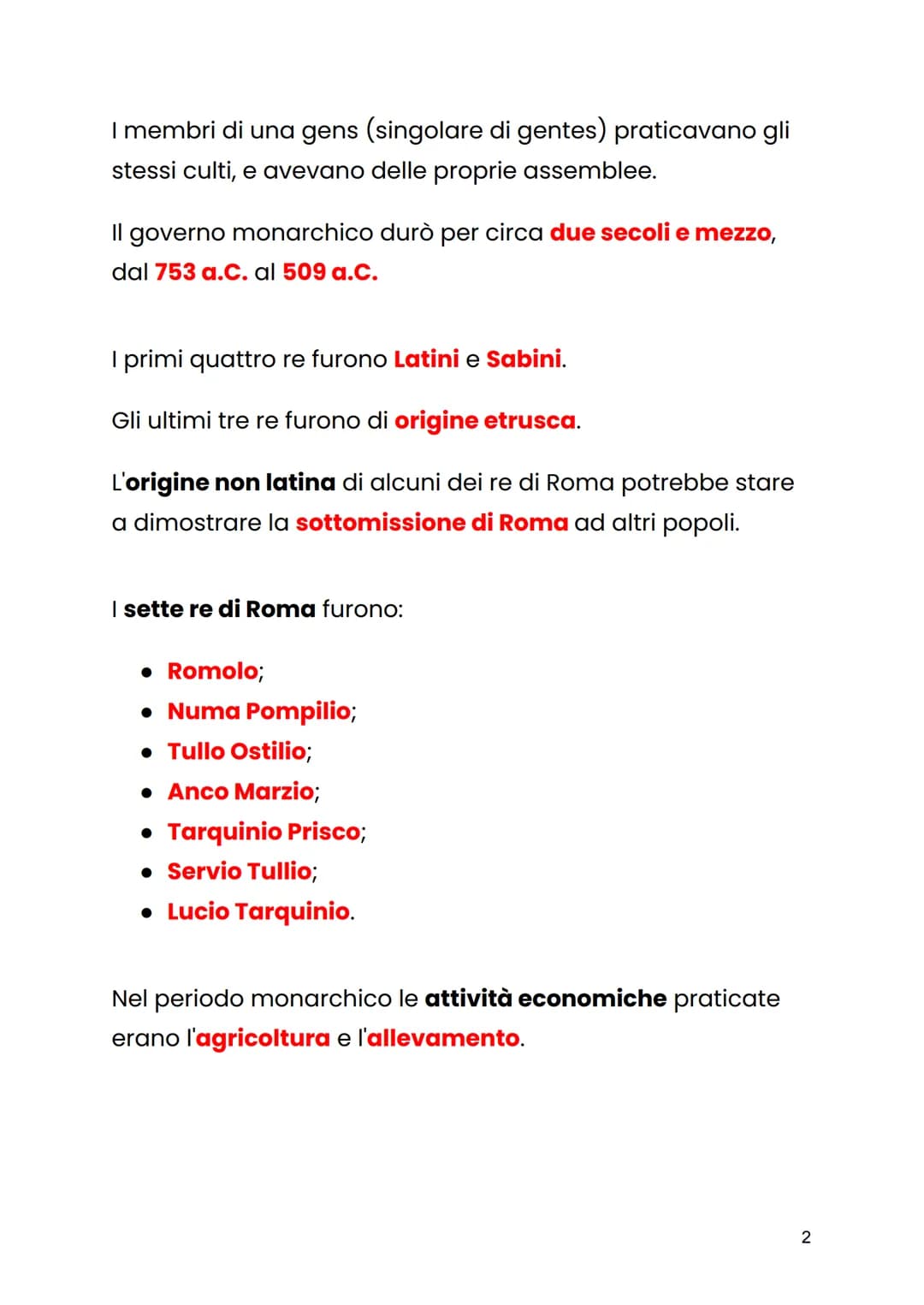ROMA NEL PERIODO MONARCHICO
La prima forma di governo della storia di Roma fu la
monarchia.
Si trattava di una monarchia non ereditaria, ma 