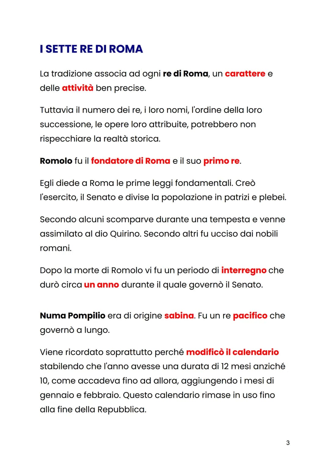 ROMA NEL PERIODO MONARCHICO
La prima forma di governo della storia di Roma fu la
monarchia.
Si trattava di una monarchia non ereditaria, ma 