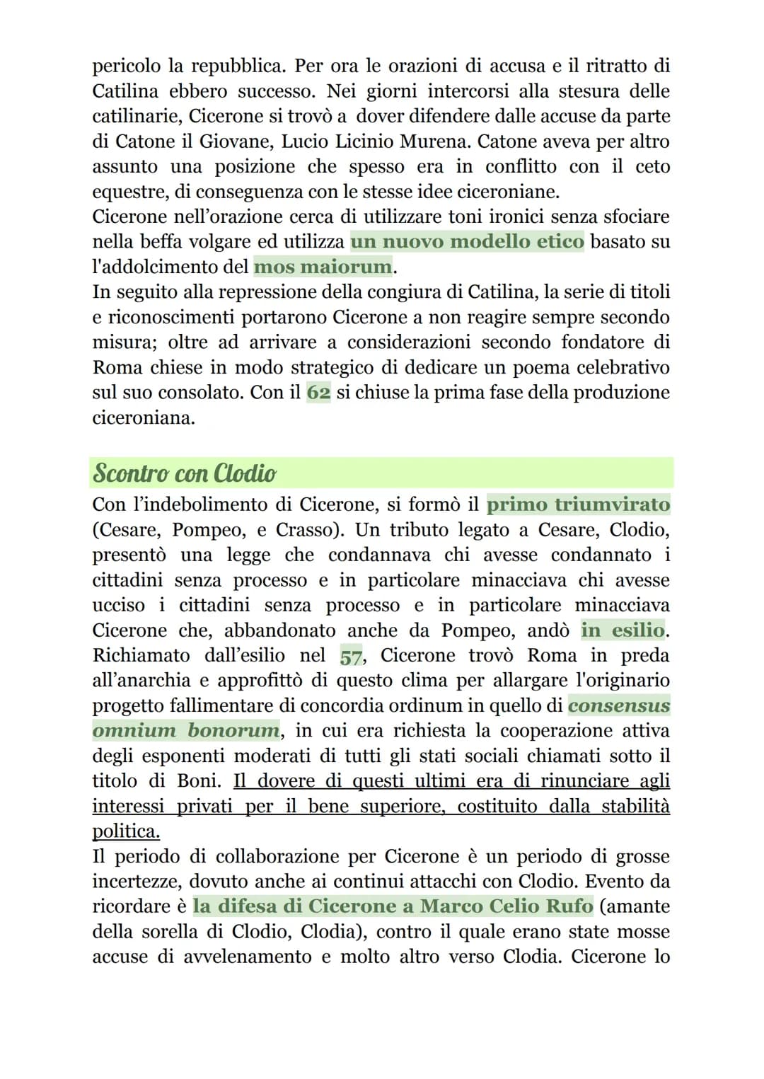 Cicerone
Vita
Nacque il 106 a.C. e morì nel 43 a.C.,
ucciso dai sicari di Antonio. Nacque ad
Arpino (ciociaria) da un'agiata
famiglia equest