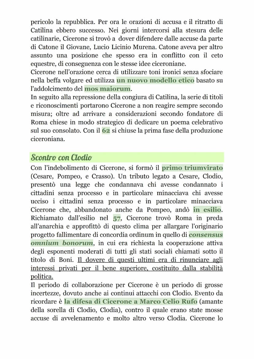 Cicerone
Vita
Nacque il 106 a.C. e morì nel 43 a.C.,
ucciso dai sicari di Antonio. Nacque ad
Arpino (ciociaria) da un'agiata
famiglia equest