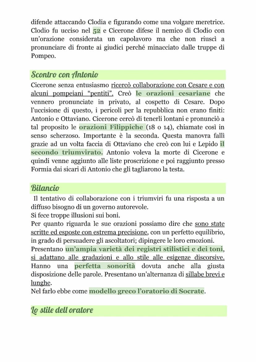 Cicerone
Vita
Nacque il 106 a.C. e morì nel 43 a.C.,
ucciso dai sicari di Antonio. Nacque ad
Arpino (ciociaria) da un'agiata
famiglia equest