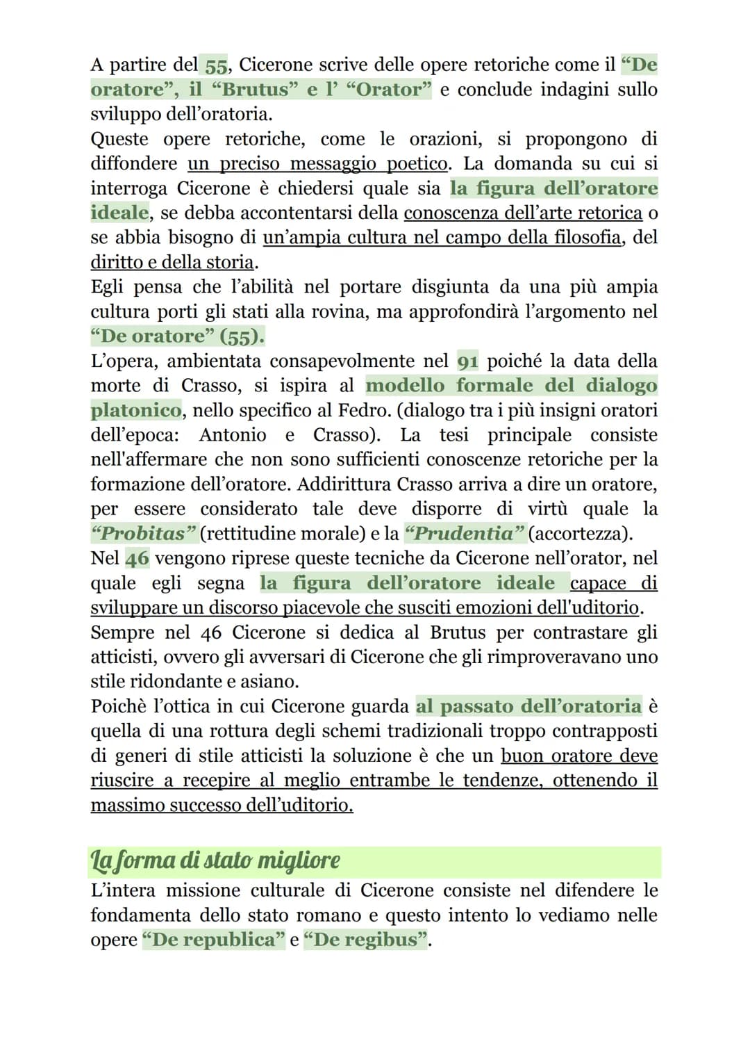 Cicerone
Vita
Nacque il 106 a.C. e morì nel 43 a.C.,
ucciso dai sicari di Antonio. Nacque ad
Arpino (ciociaria) da un'agiata
famiglia equest
