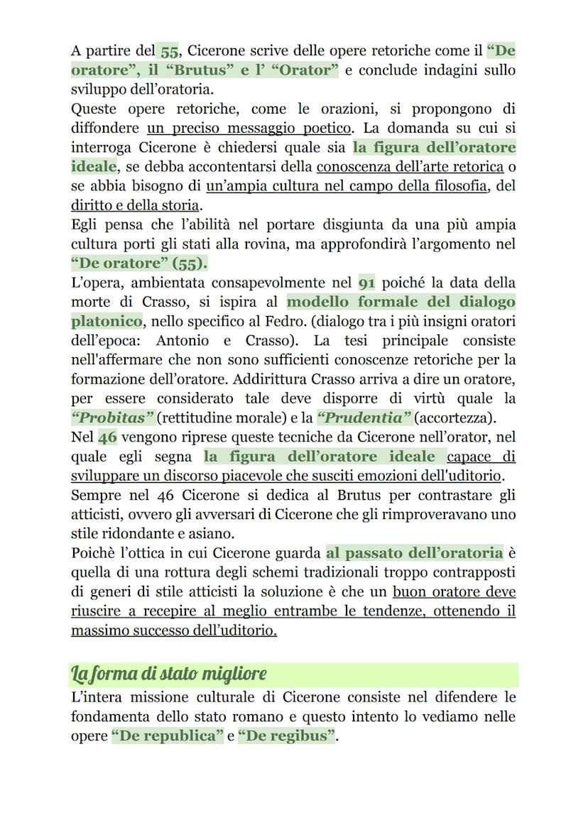 Cicerone
Vita
Nacque il 106 a.C. e morì nel 43 a.C.,
ucciso dai sicari di Antonio. Nacque ad
Arpino (ciociaria) da un'agiata
famiglia equest