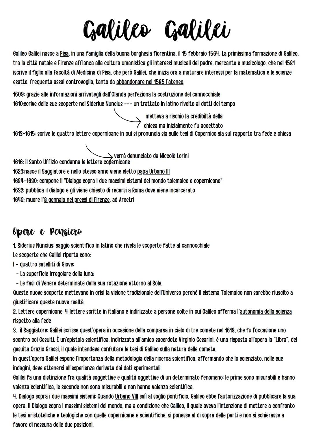 Galileo Galilei
Galileo Galilei nasce a Pisa, in una famiglia della buona borghesia fiorentina, il 15 febbraio 1564. La primissima formazion