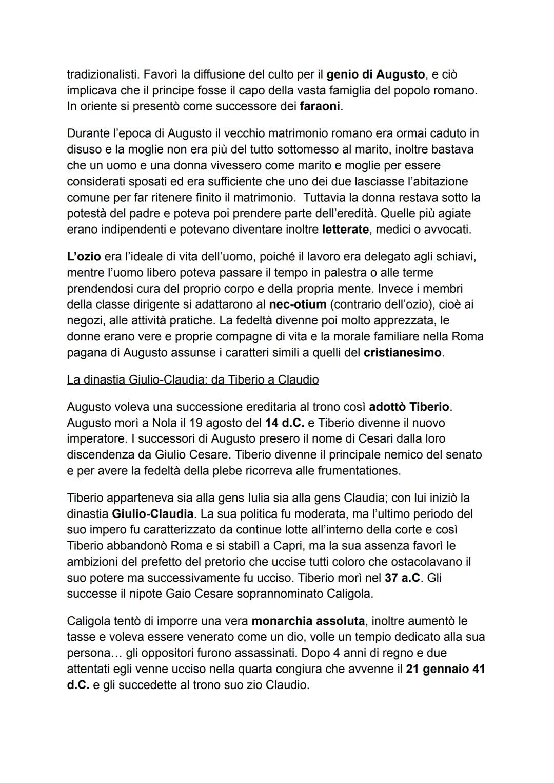 STORIA
Augusto e l'impero
Ottaviano Augusto e il principato
Ottaviano nel 31 a. C. vincendo contro Marco Antonio divenne il padrone di
Roma 