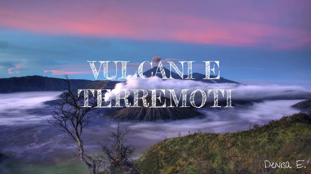 Vulcani e terremoti