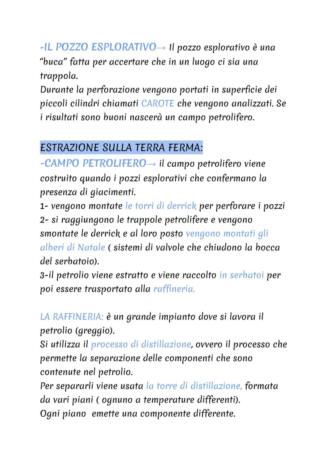 IL PETROLIO
COS'E':
Il petrolio o OLIO PIETRA è un liquido denso e oleoso, di
colore nero/giallo bruno.
E' un miscuglio di idrocarburi forma