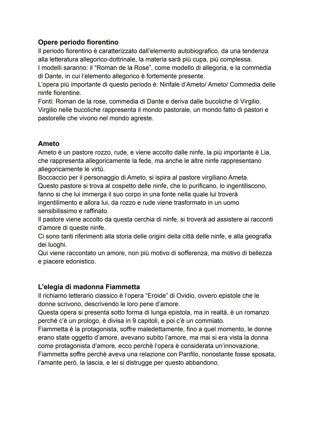 VITA
Boccaccio, Dante e Petrarca sono i 3 padri della letteratura italiana.
Boccaccio ammira molto Dante e Petrarca; considera Dante come il