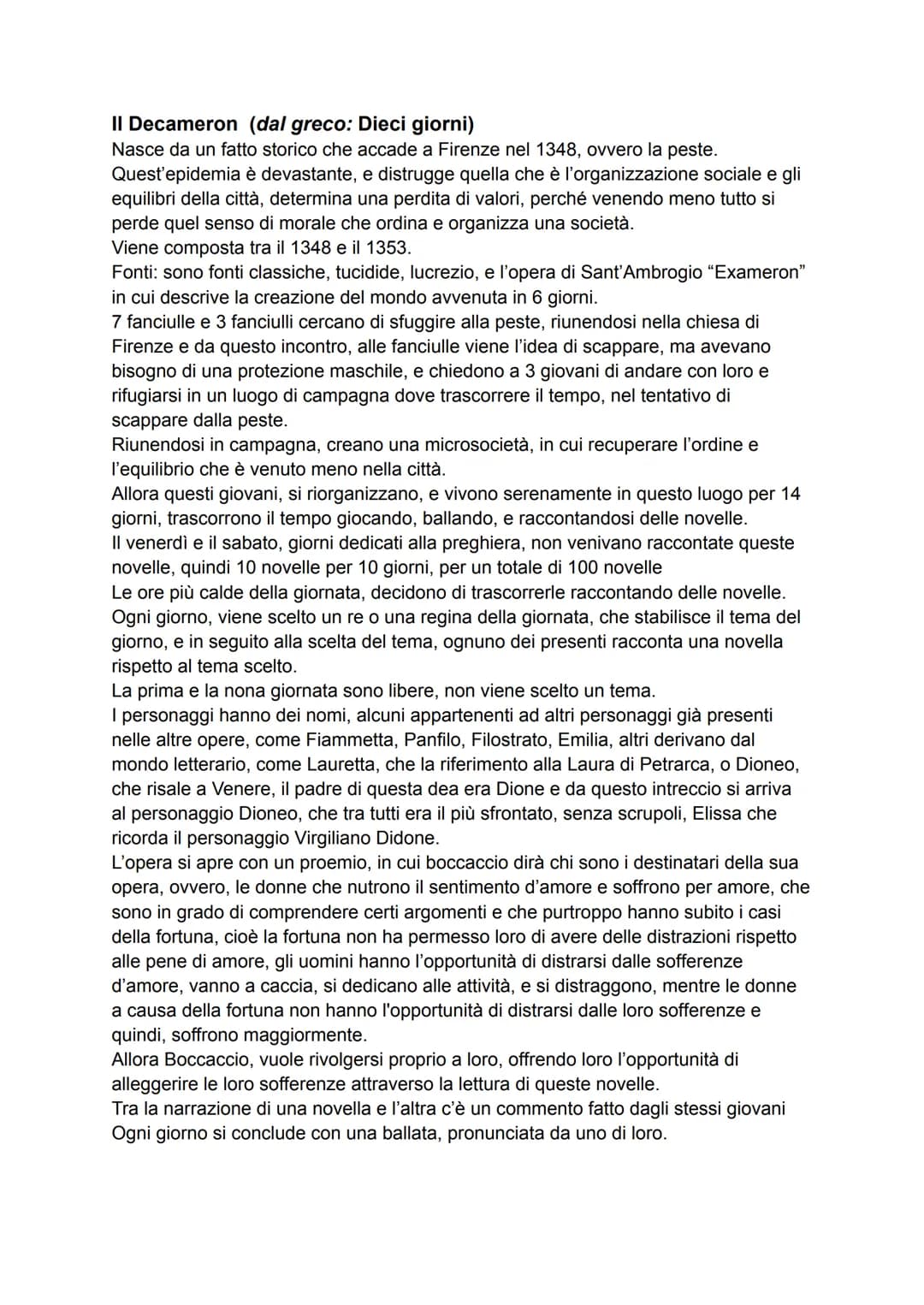 VITA
Boccaccio, Dante e Petrarca sono i 3 padri della letteratura italiana.
Boccaccio ammira molto Dante e Petrarca; considera Dante come il