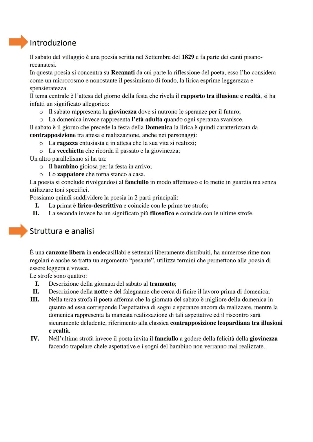 Il sabato del villaggiol
Parafrasi e testo de "Il sabato del villaggio
La donzelletta vien dalla campagna,
in sul calar del sole,
col suo fa