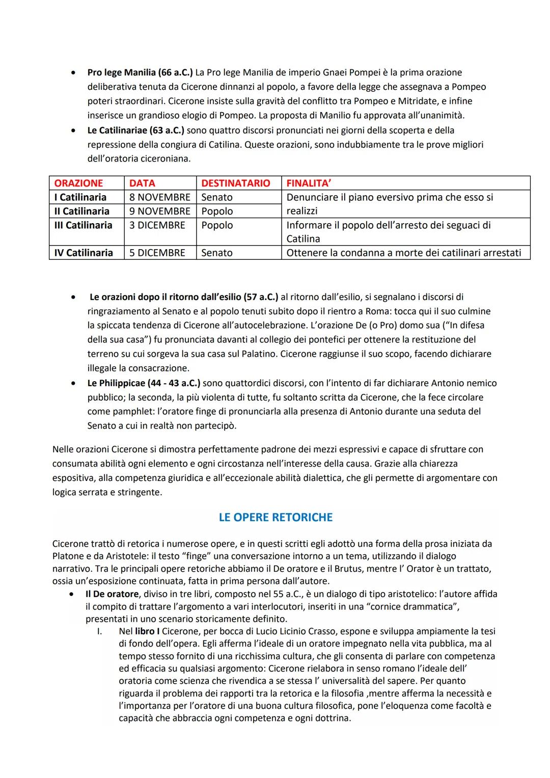 # CICERONE

Le orazioni erano dei discorsi usati nelle assemblee politiche per discutere o informare di qualcosa. Un
grande aiuto allo svilu