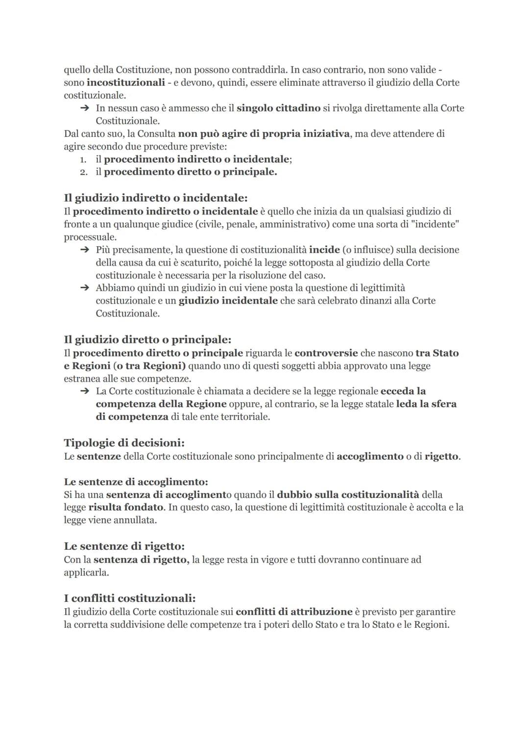 La Corte Costituzionale
Non è detto però che le leggi emanate dal Parlamento siano sempre conformi alle norme
costituzionali, né che lo Stat