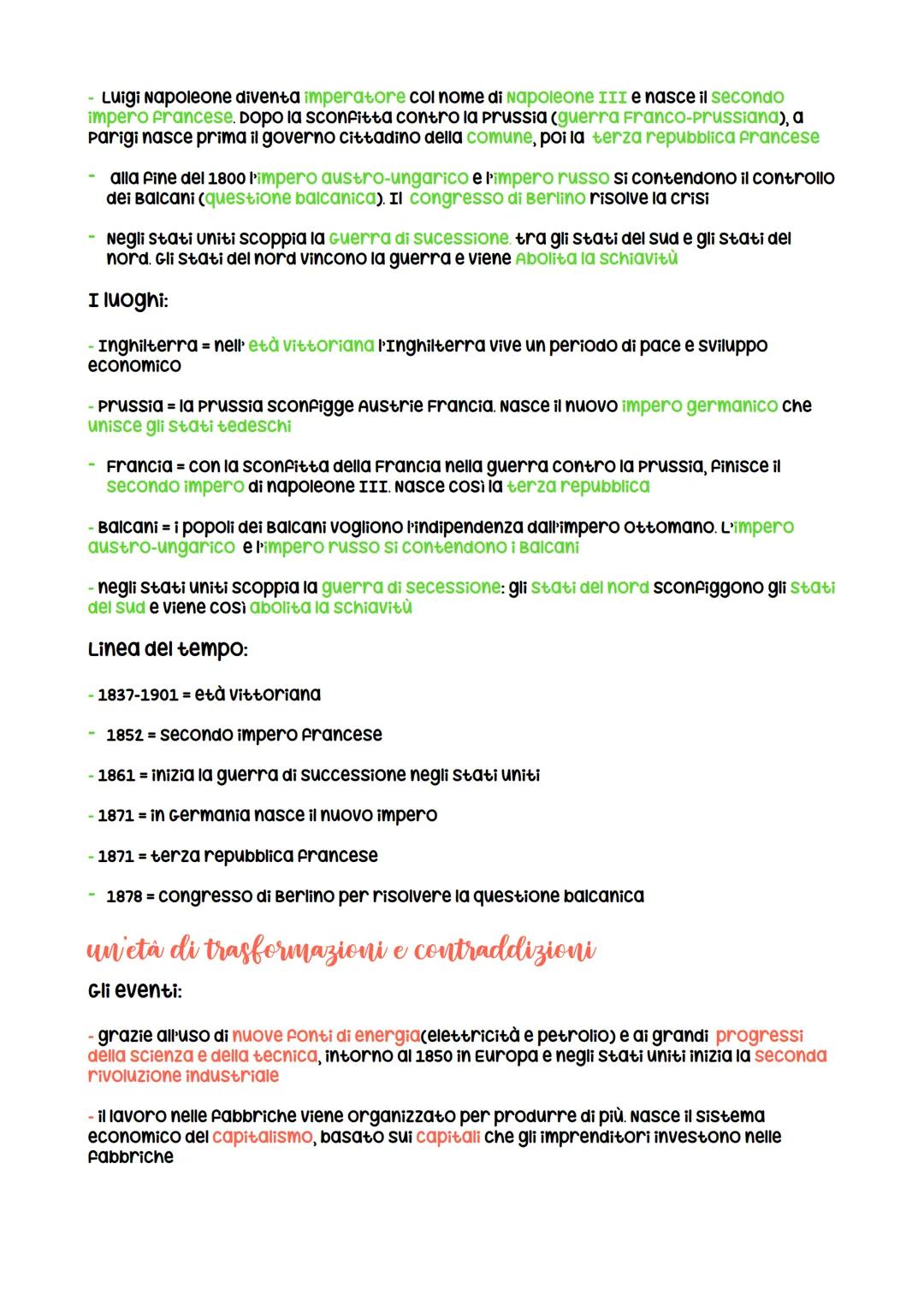 Lindustrializzazione e il socialismo
Gli eventi:
- nel corso del 1800 l'industrializzazione si diffonde in Europa e negli Stati Uniti d'
Ame