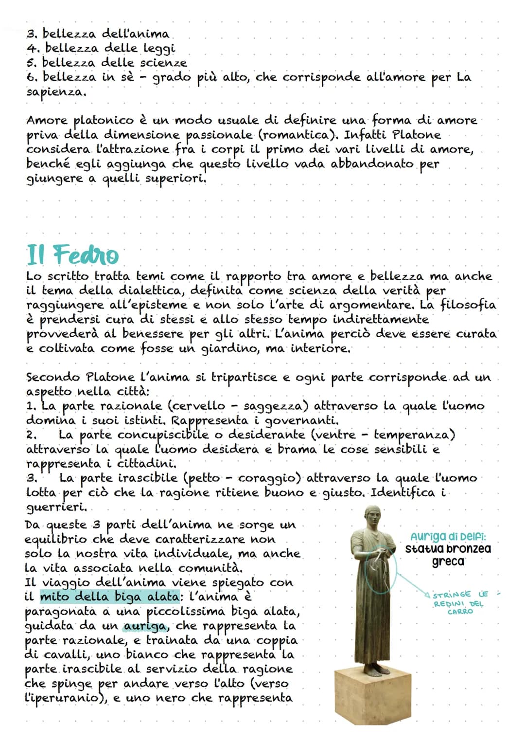 L'AMORE PER PLATONE
Egli lo definisce come la ricerca che impegna.
l'essere umano nella sua totalità: corpo e
anima. L'eros, per i Greci è l