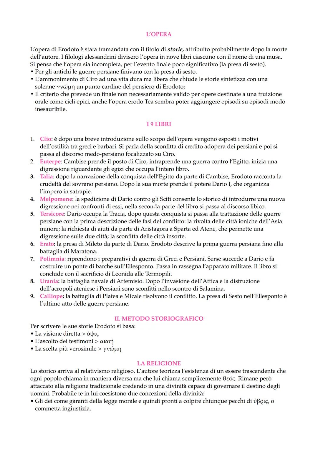 LA STORIOGRAFIA
Nasce nel VI secolo a.C. nella Ionia. È un genere letterario che racconta gli eventi passati
soprattutto di natura politica 