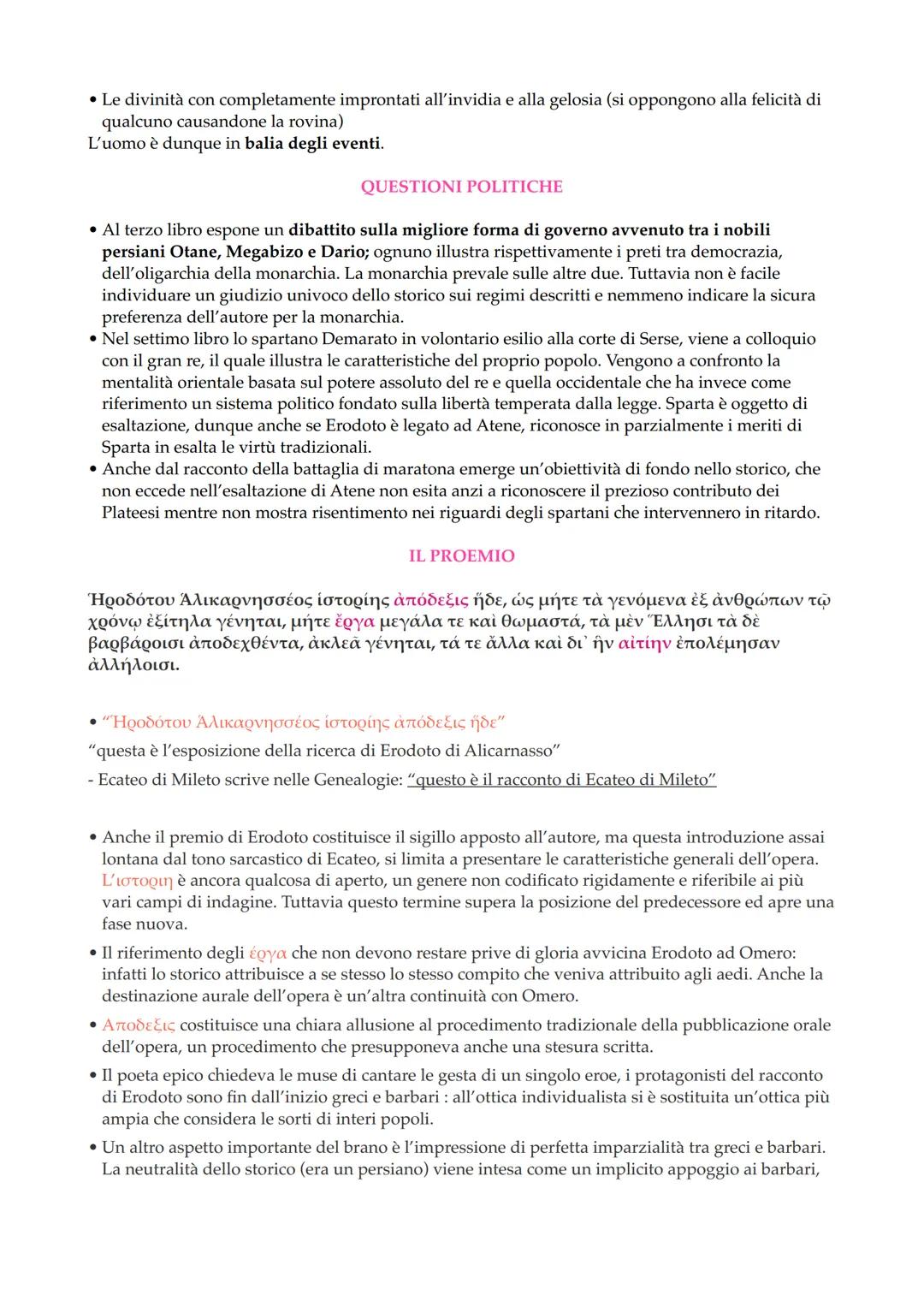 LA STORIOGRAFIA
Nasce nel VI secolo a.C. nella Ionia. È un genere letterario che racconta gli eventi passati
soprattutto di natura politica 