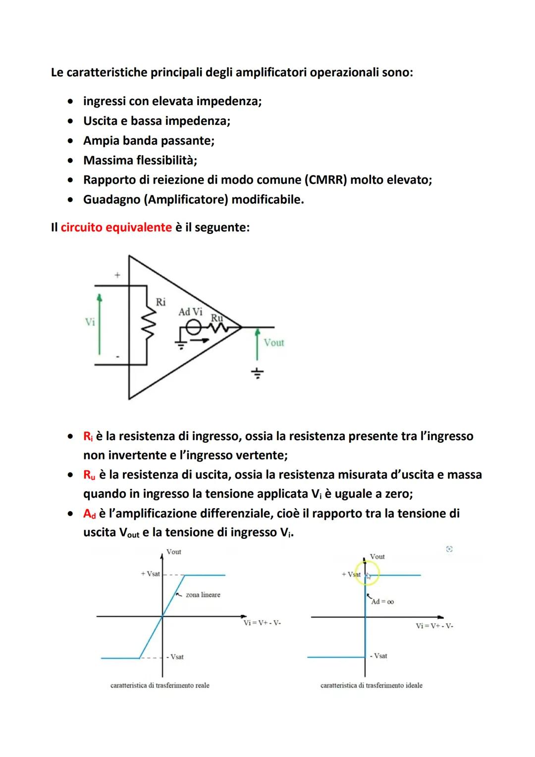Amplificatore operazionale
Un Amplificatore Operazione (nome abbreviato A.O. oppure Op-Amp) è un
dispositivo utilizzato in elettronica per r