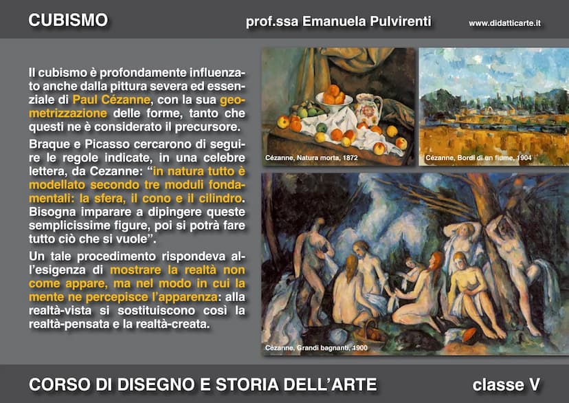CUBISMO
prof.ssa Emanuela Pulvirenti
18. IL CUBISMO
CORSO DI DISEGNO E STORIA DELL'ARTE
www.didatticarte.it
classe V CUBISMO
prof.ssa Emanue