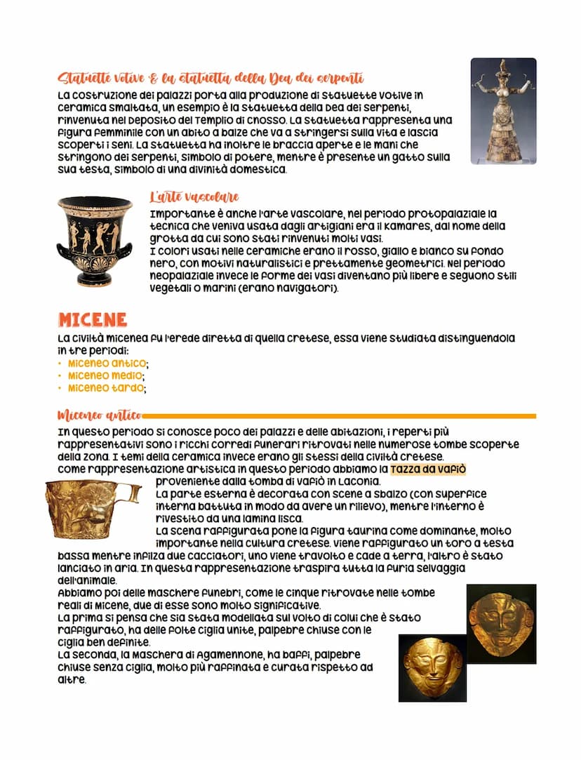 Creta e Micene
CRETA
Durante lo sviluppo delle civiltà Mesopotamiche fiorisce nell'isola di creta la civiltà dei
cretesi. creta non era dife