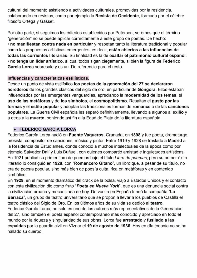 VANGUARDIAS Y GENERACIÓN DEL 27
● MARCO HISTORICO
La dictadura. El general Primo de Rivera instauró la dictadura en septiembre de 1923,
repr