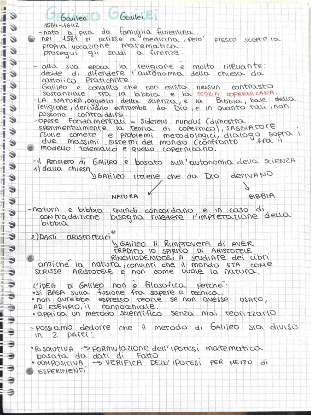 # Galileo Galilei

1564-1642

- nato a Pisa da famiglia fiorentina.

- nel 1581 si iscrisse a medicina, pero' presto scopre la
propria vocaz