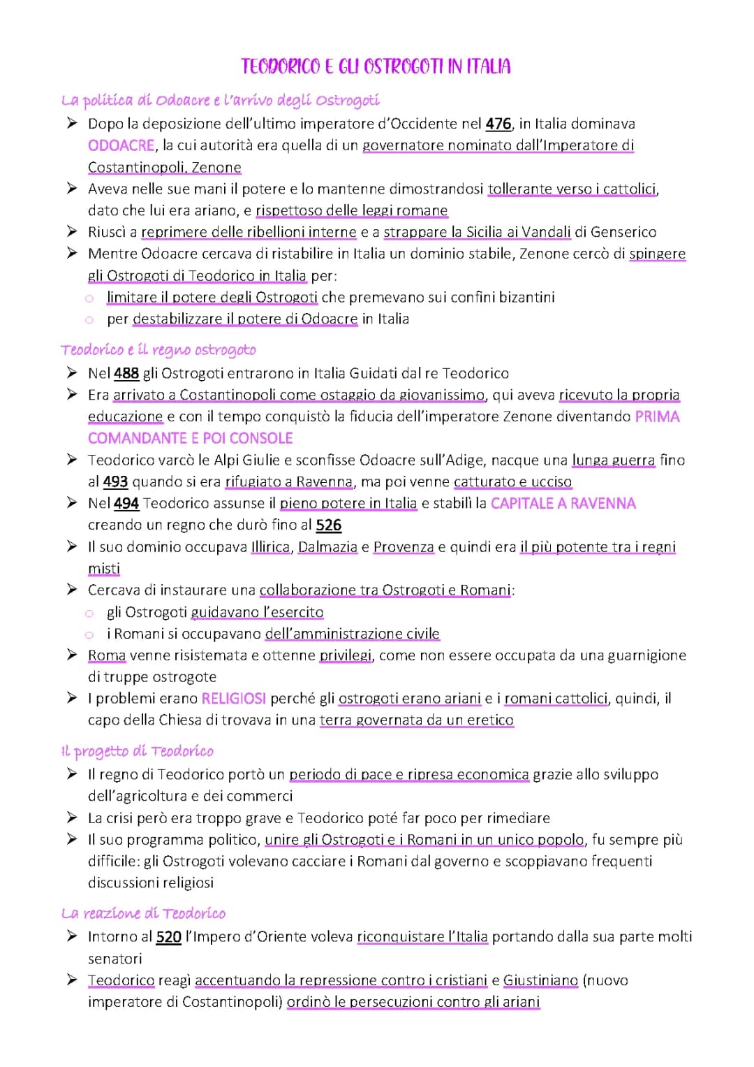 Teodorico e gli ostrogoti