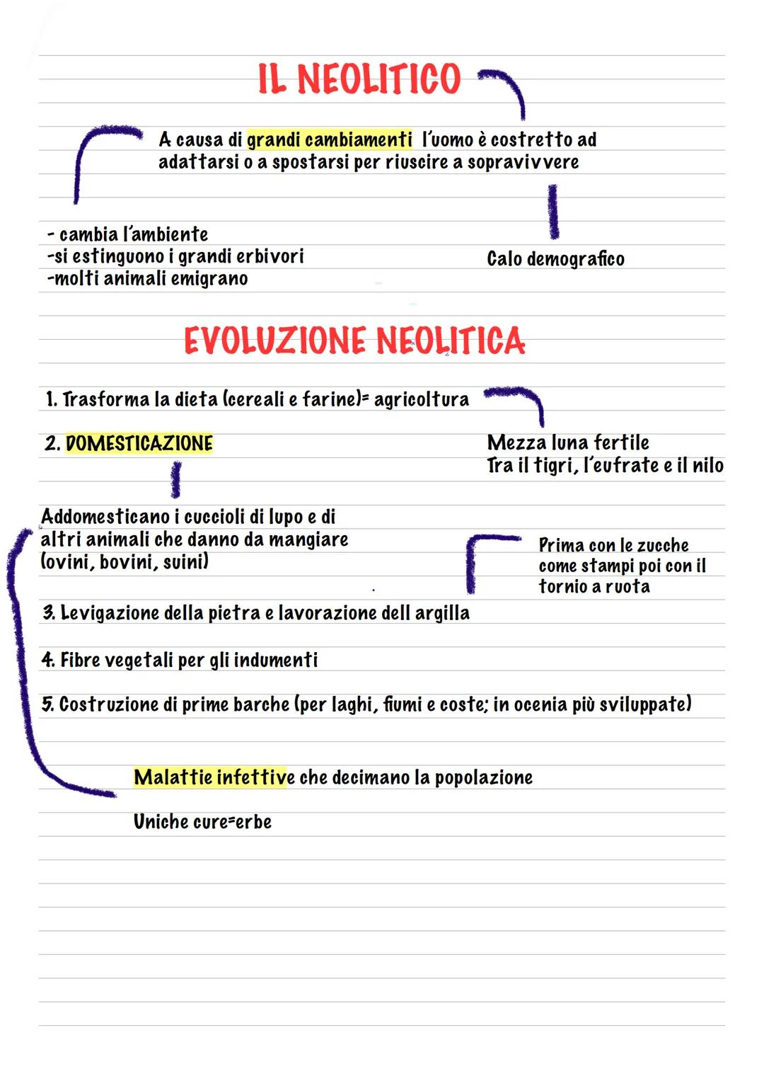 f
IL NEOLITICO
A causa di grandi cambiamenti l'uomo è costretto ad
adattarsi o a spostarsi per riuscire a sopraviv vere
1
Calo demografico
-