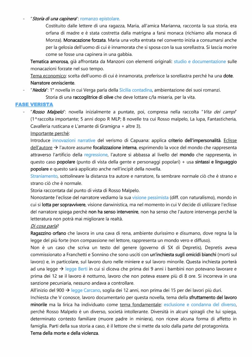 GIOVANNI VERGA
È il principale esponente del verismo, più importante movimento che inaugura la letteratura dell'Italia unita.
Importanza di 
