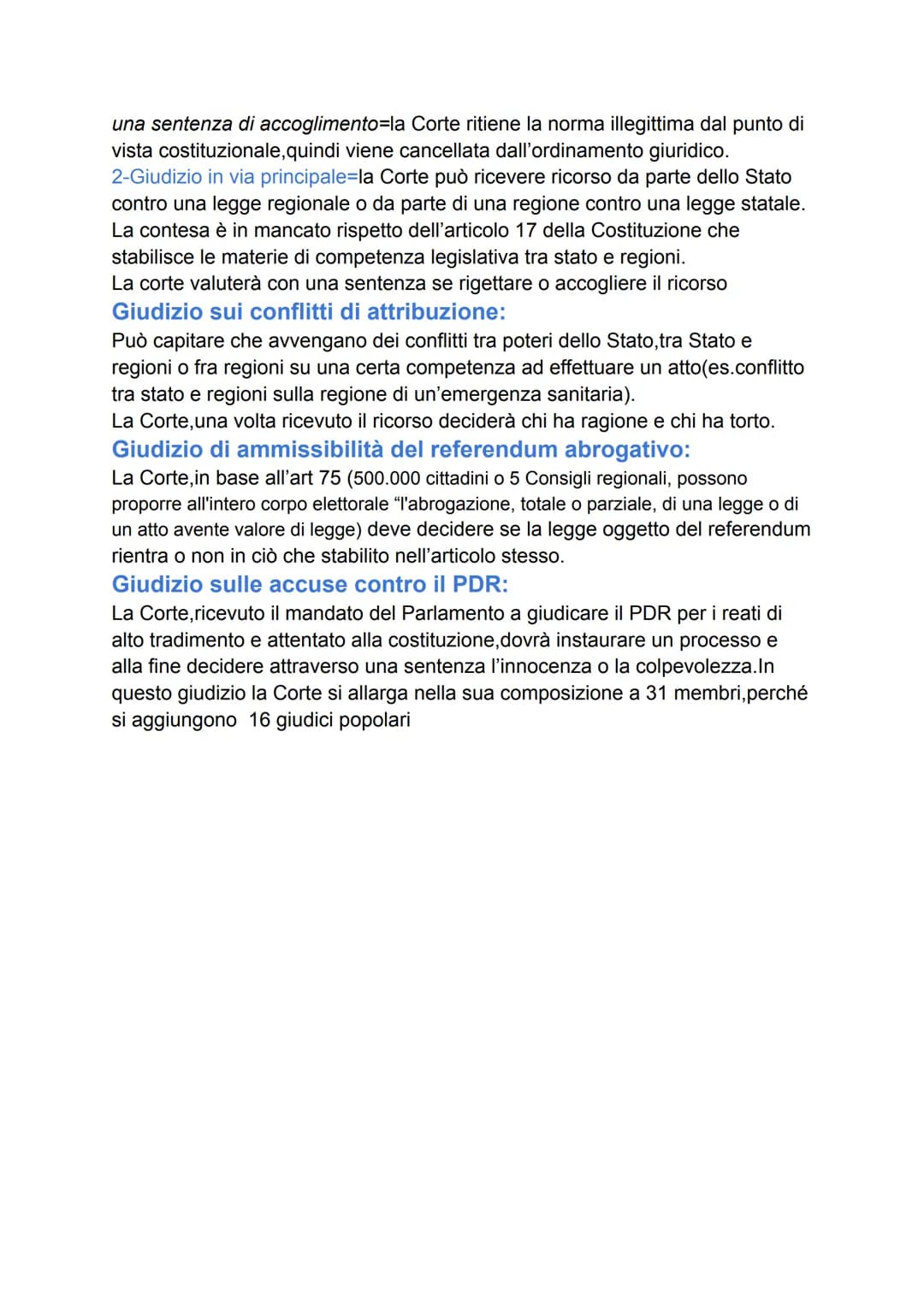 # La Corte Costituzionale

É l'organo giudiziario che ha il compito di garantire che le leggi ordinarie e le
altre disposizioni di legge non