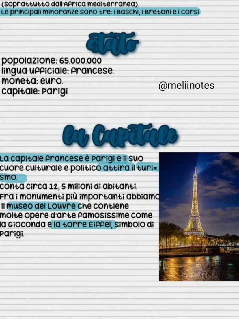 20 Territorio
lo stato più grande dell'UE
Il suo territorio è bagnato a nord ovest dal canale della manica che
la separa dalla Gran Bretagna
