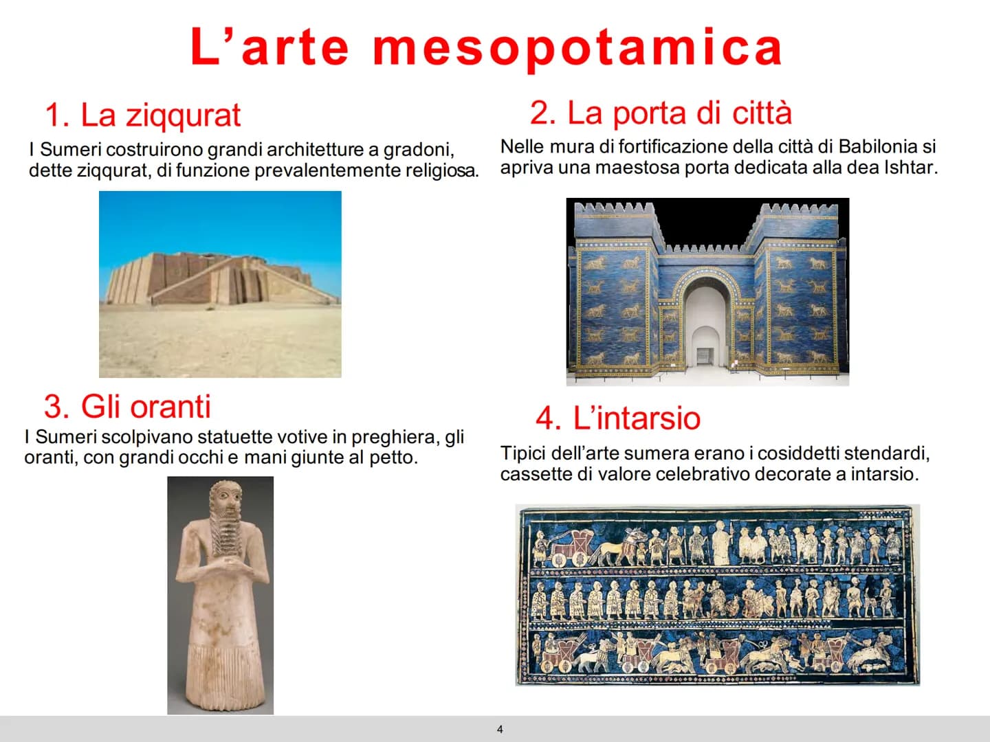 Le civiltà
fluviali
1 Le civiltà del Vicino Oriente
Dal 4000 a.C. compaiono le più antiche civiltà nell'area detta Mezzaluna fertile per la 