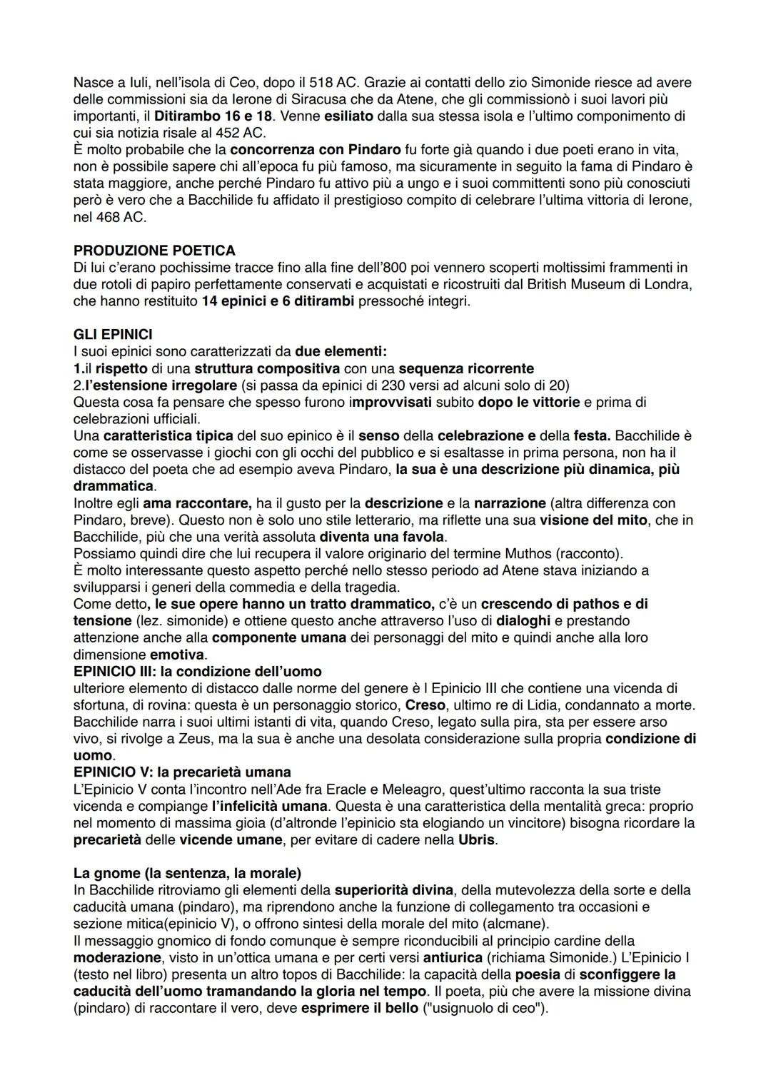 SIMONIDE
nasce nel 557/556 a.C. a luli sull'isola di Ceo e diventa χοροδιδάσκαλος presso un tempio di
Apollo. Dopo il 527 a.C. si trasferisc