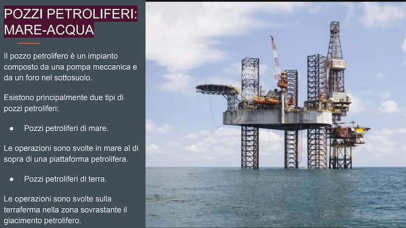 IL PETROLIO
By Alessandra Feola INDICE
CHE COS'È IL PETROLIO
LE MATERIE FOSSILI
COME SI FORMA IL PETROLIO
POZZI PETROLIFERI
ESTRAZIONI
TRASP