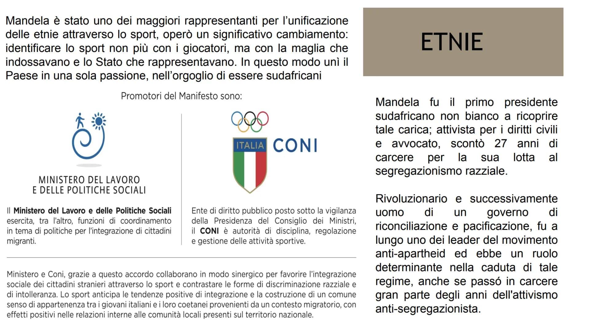 SPORT E
INTEGRAZIONE
Faccendini Alice - 2A Bio
料 LO SPORT COME STRUMENTO D'INTEGRAZIONE
Nelle scienze sociali, con il termine
integrazione s