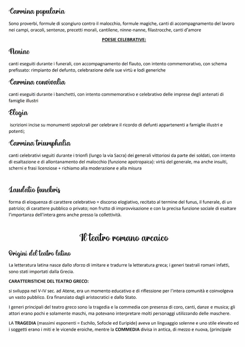 Le origini della letteratura latina
La letteratura latina nasce nel 240 a.c. con Livio Andronico grazie alla sua prima rappresentazione scen