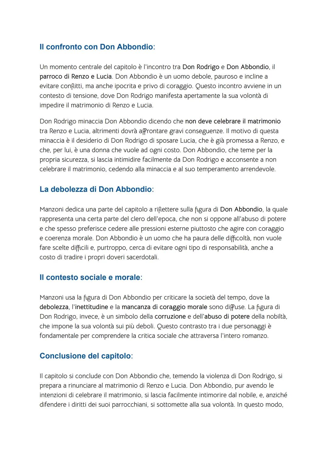 I promessi sposi
Capitolo 1
Il Capitolo 1 dei Promessi Sposi di Alessandro Manzoni introduce i due protagonisti
principali, Renzo Tramaglino
