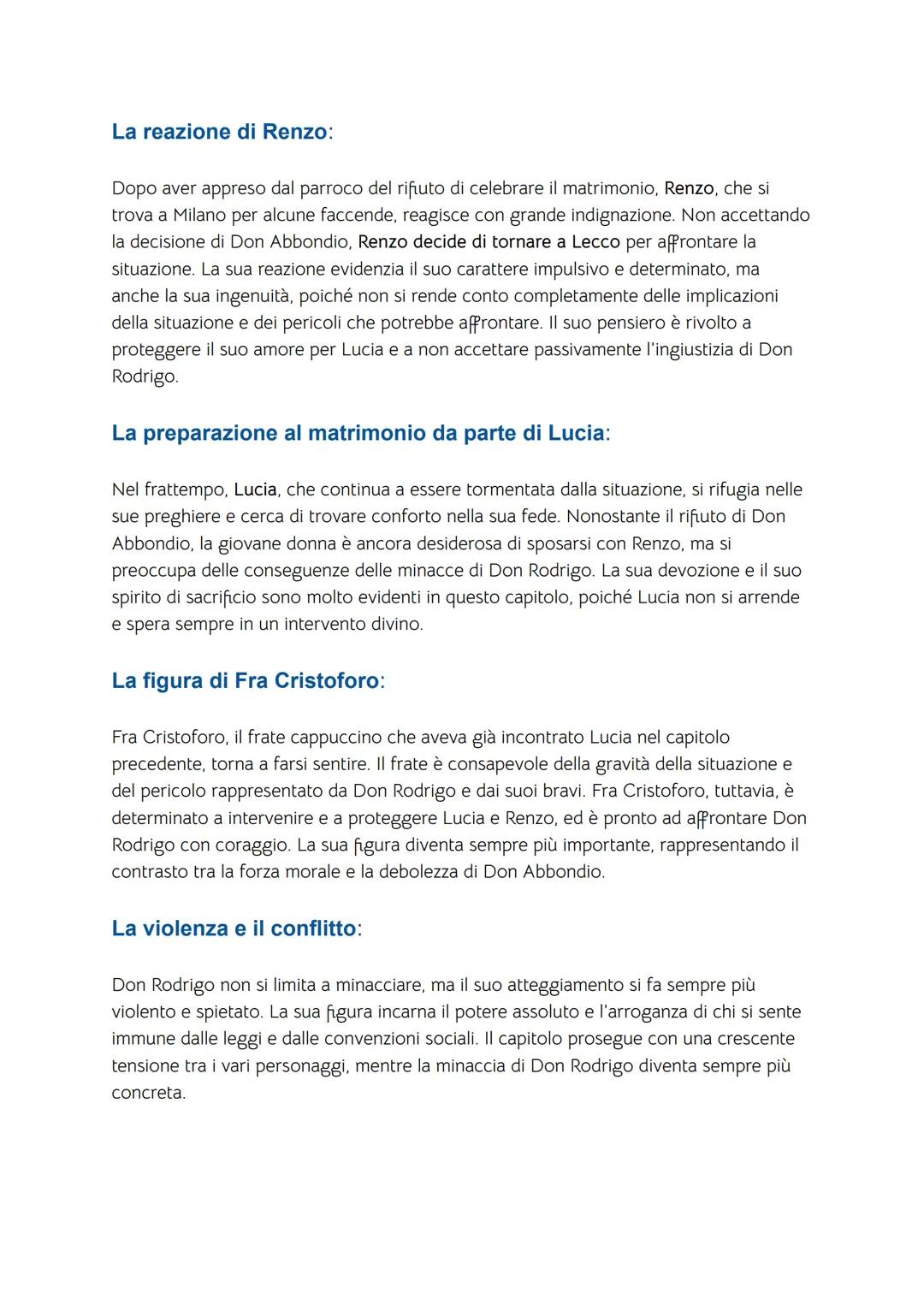 I promessi sposi
Capitolo 1
Il Capitolo 1 dei Promessi Sposi di Alessandro Manzoni introduce i due protagonisti
principali, Renzo Tramaglino