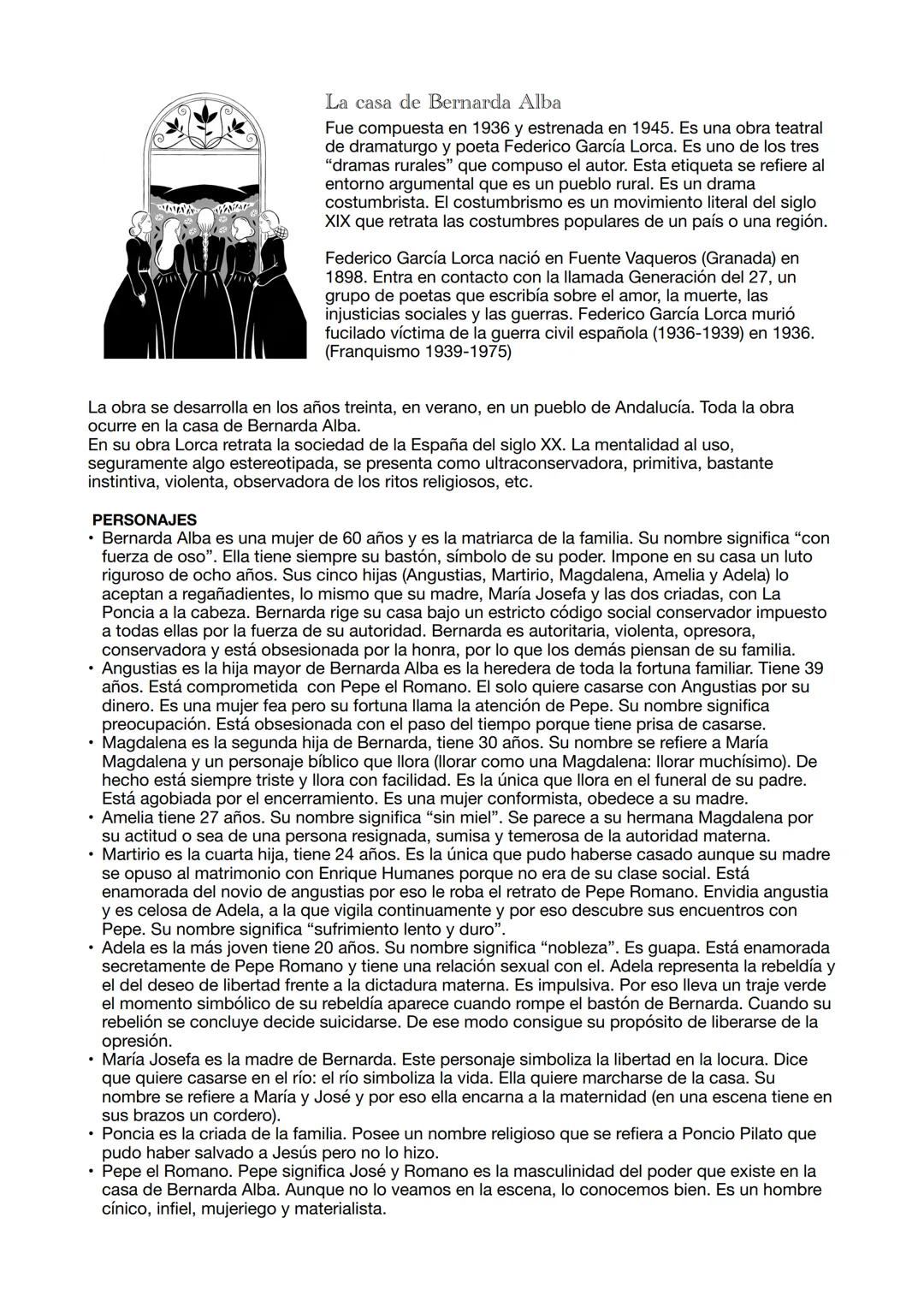 La casa de Bernarda Alba, Federico García Lorca