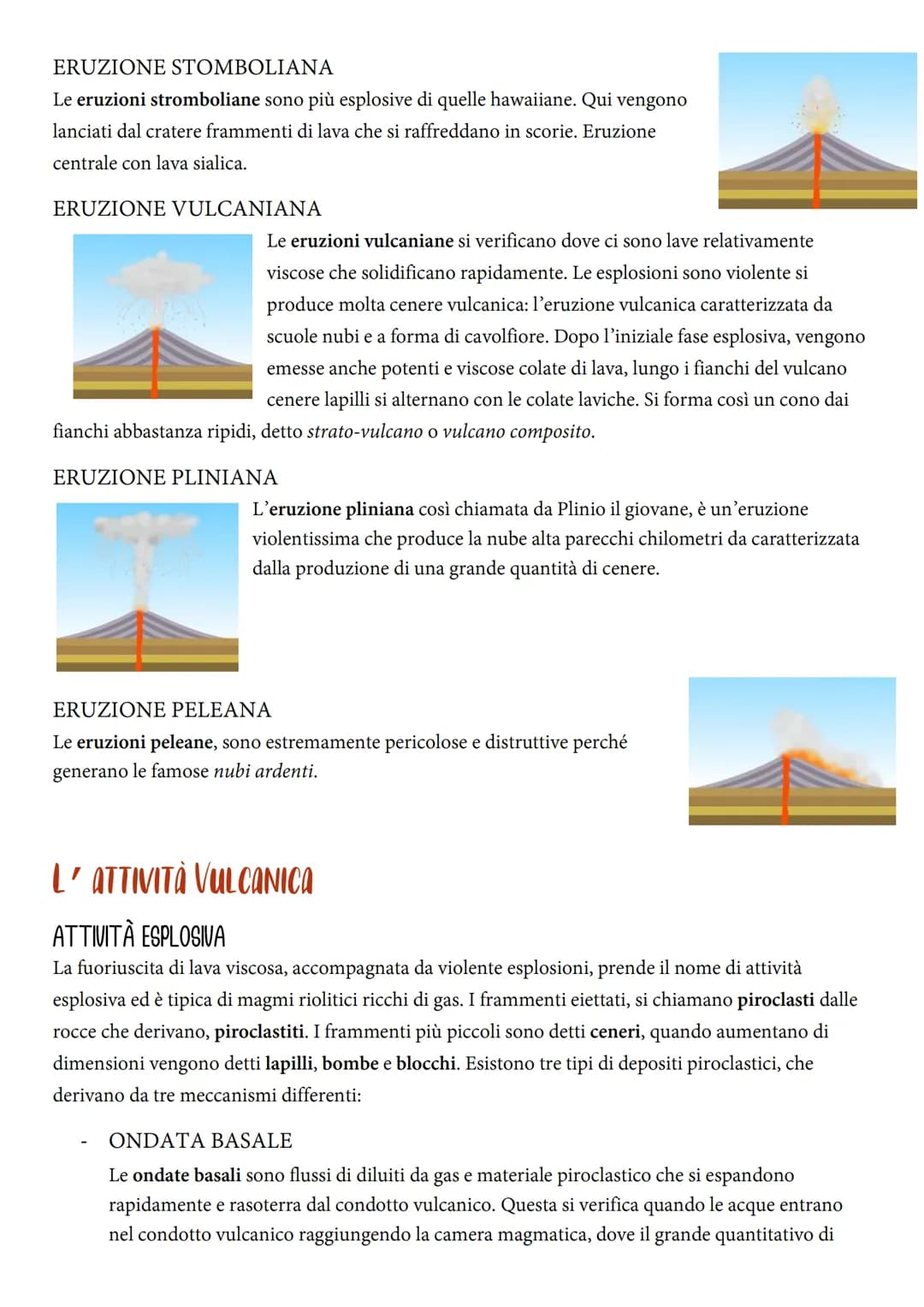 I VULCANI
Il vulcano, è un edificio formatosi grazie ad una
spaccatura nella crosta terrestre dalla quale esce il magma,
tramite il fenomeno