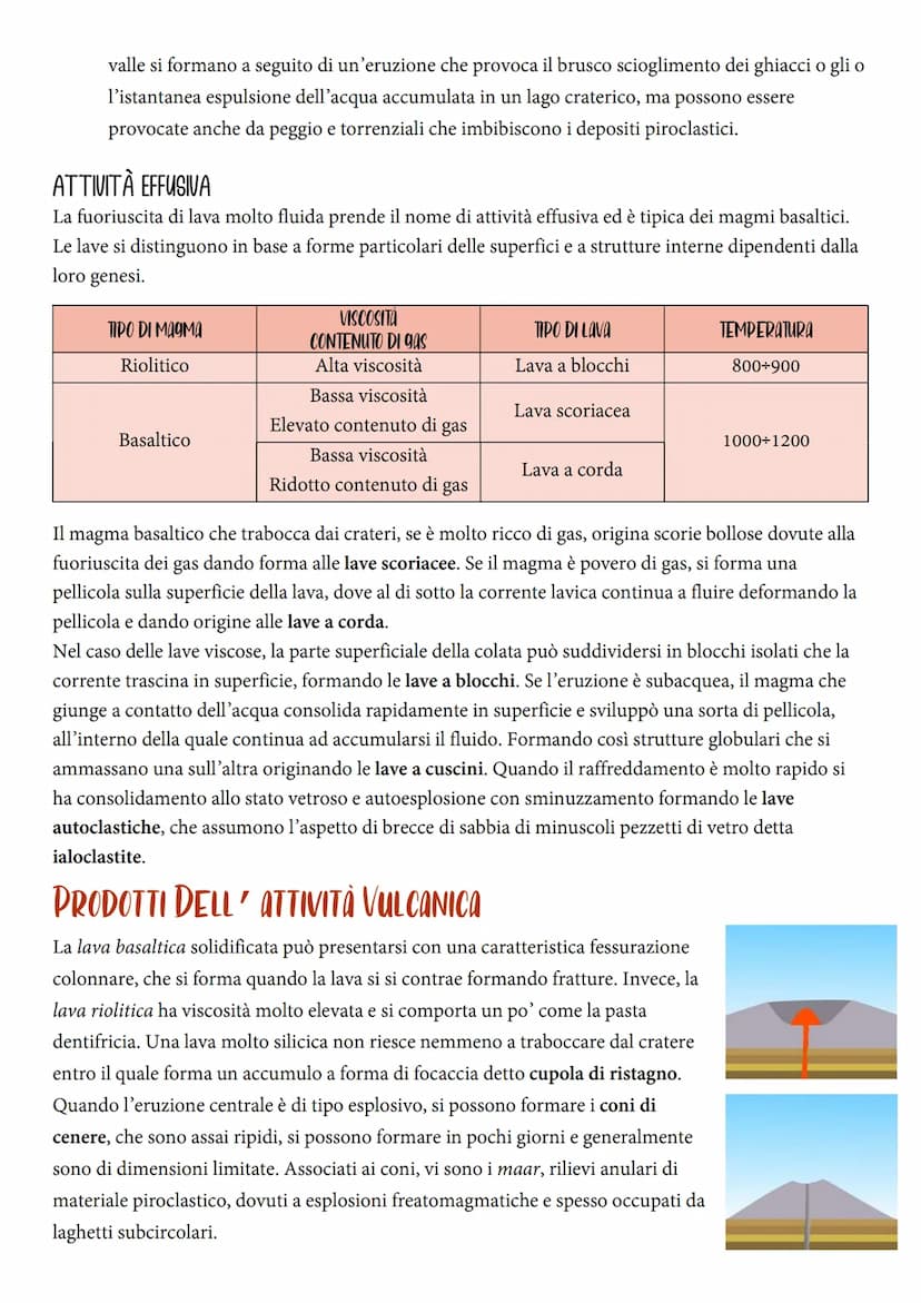 I VULCANI
Il vulcano, è un edificio formatosi grazie ad una
spaccatura nella crosta terrestre dalla quale esce il magma,
tramite il fenomeno