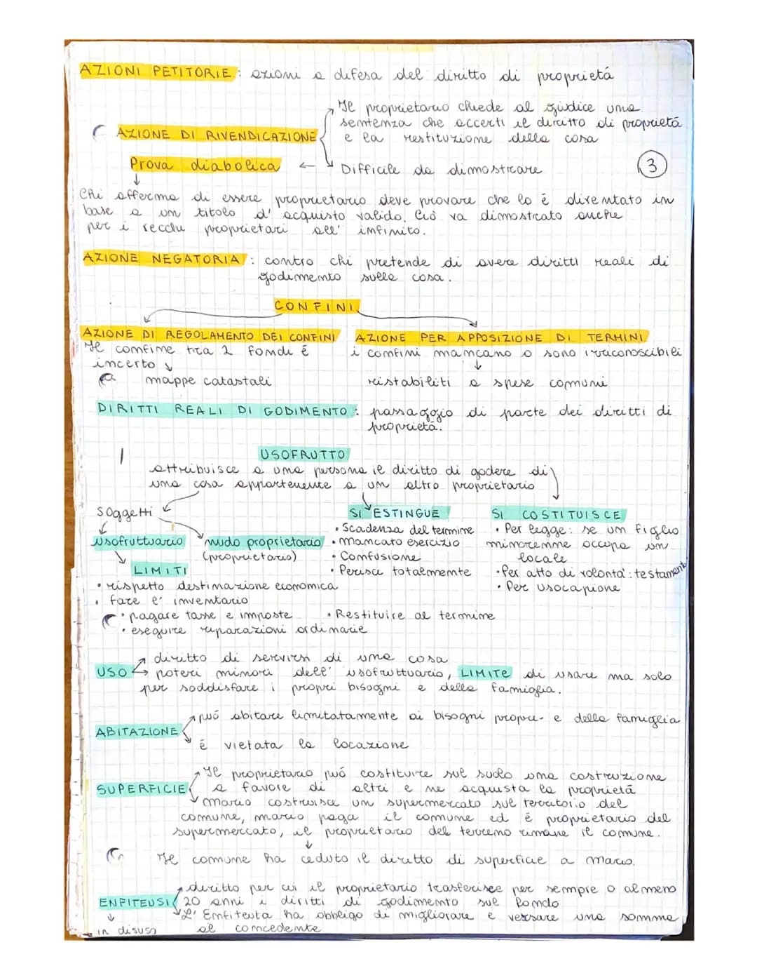 DIRITTO REALE potere riconosciuto dalla legge alla persona di
disporre direttamente
une cora
1
(
CARATTERISTICHE
•Assolutexxa
• Immediatexxa