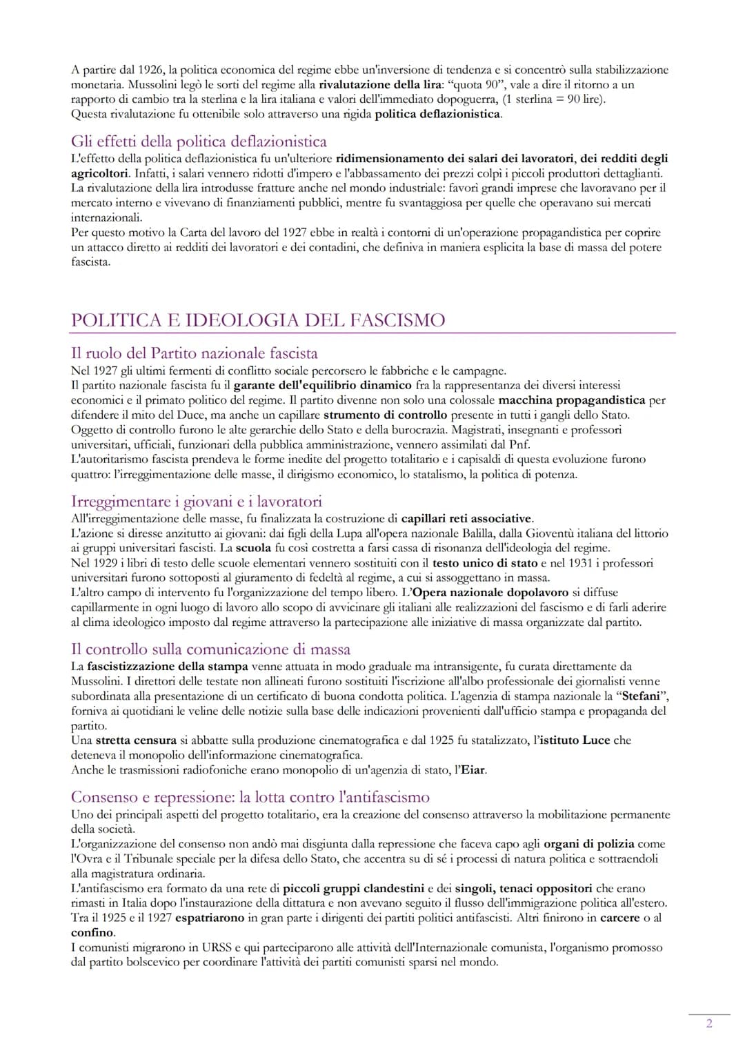 LA COSTRUZIONE DELLA DITTATURA FASCISTA IN ITALIA
Due regimi politici nuovi
Tra il 1921 e il 1922 si affermarono in Italia e in Russia due r