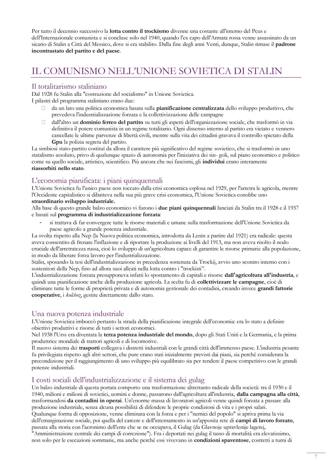 LA COSTRUZIONE DELLA DITTATURA FASCISTA IN ITALIA
Due regimi politici nuovi
Tra il 1921 e il 1922 si affermarono in Italia e in Russia due r