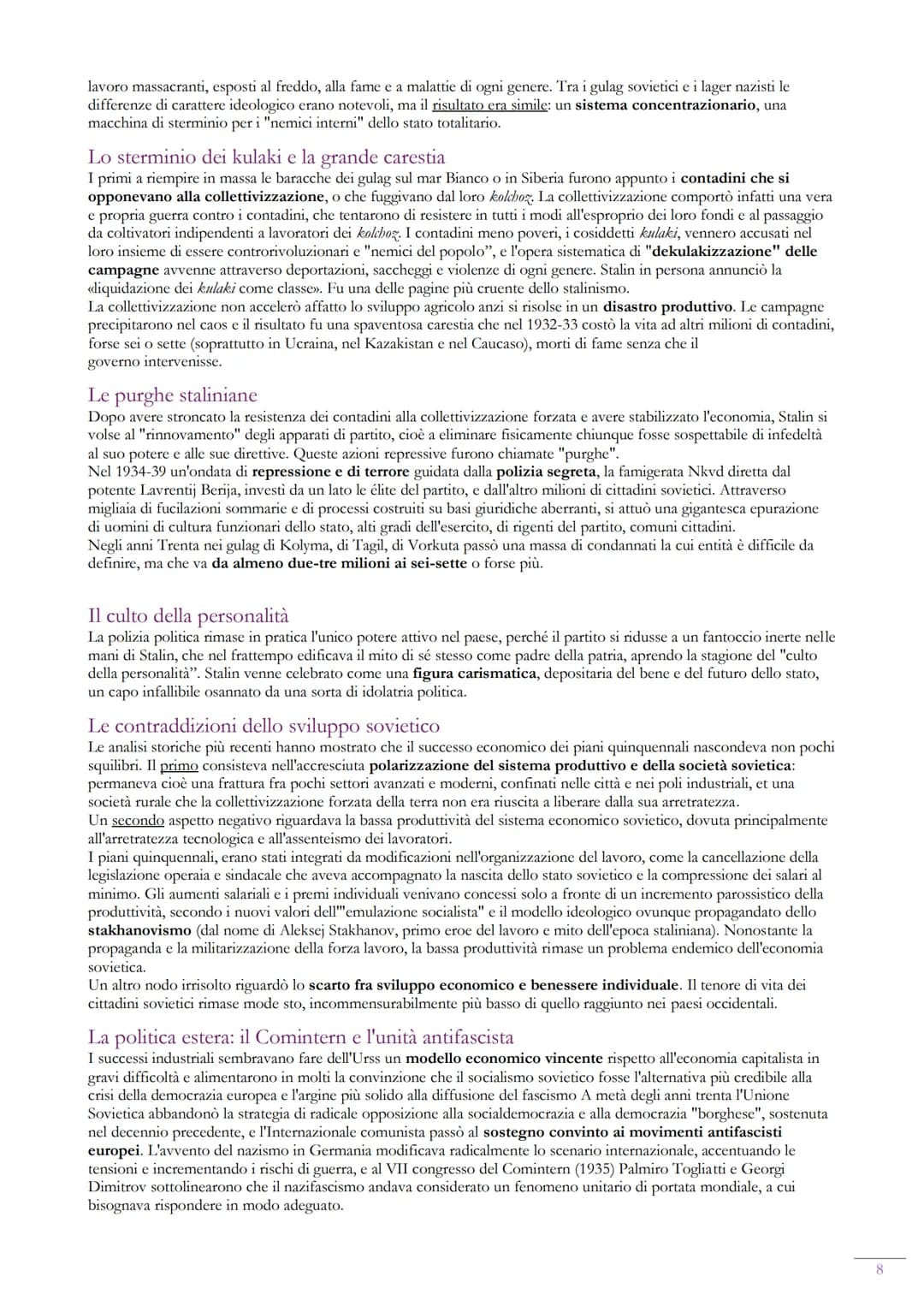 LA COSTRUZIONE DELLA DITTATURA FASCISTA IN ITALIA
Due regimi politici nuovi
Tra il 1921 e il 1922 si affermarono in Italia e in Russia due r