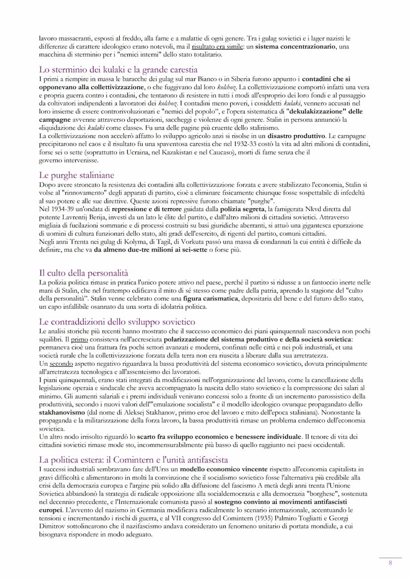 LA COSTRUZIONE DELLA DITTATURA FASCISTA IN ITALIA
Due regimi politici nuovi
Tra il 1921 e il 1922 si affermarono in Italia e in Russia due r