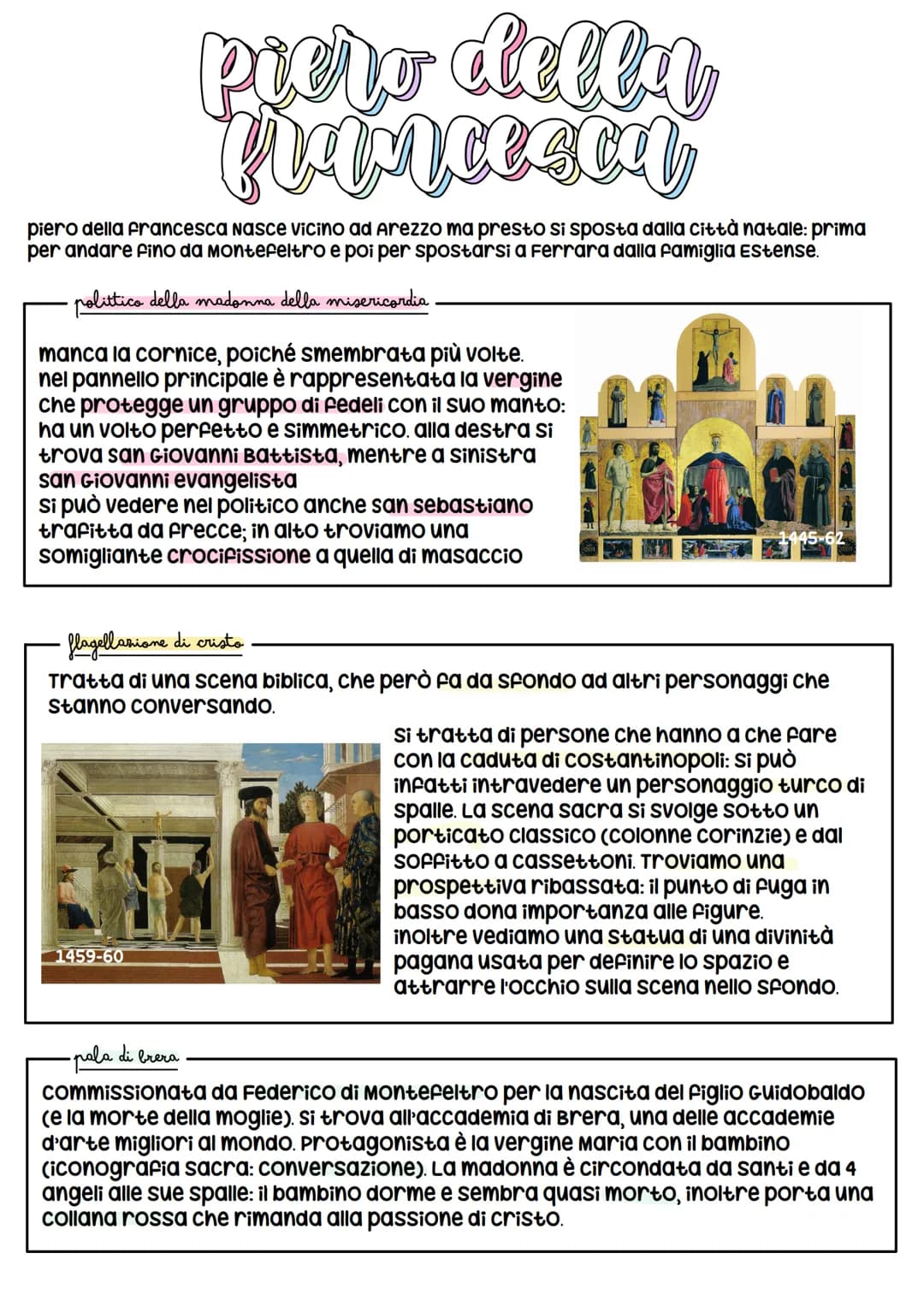 filippo lippi
Nasce da una famiglia molto povera, che lo manda nel convento di santa maria del
carmine, dove diventerà poi frate e assisterà