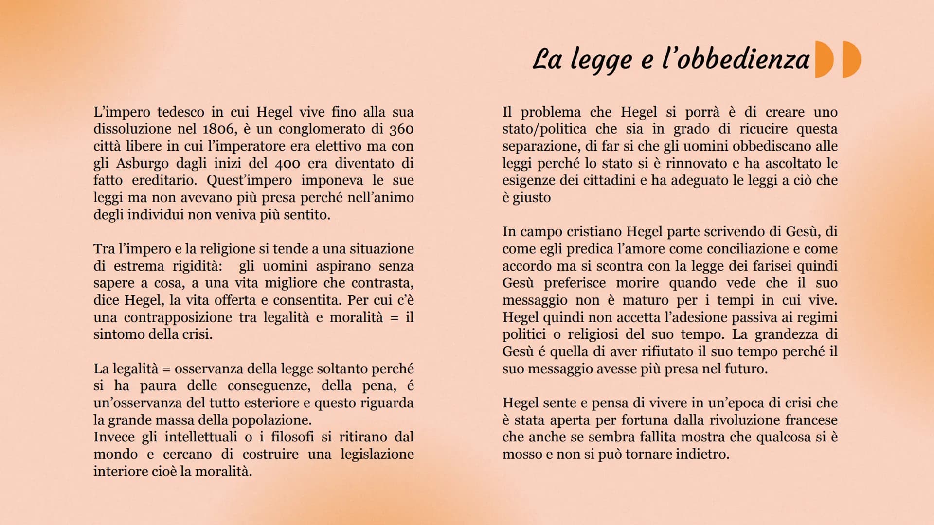 Tutto quello
che devi sapere
su Hegel
DD 1770-1831
Chi era Hegel ?
Hegel nasce a Stoccarda, in Germania, il
27 agosto 1770 da una famiglia d