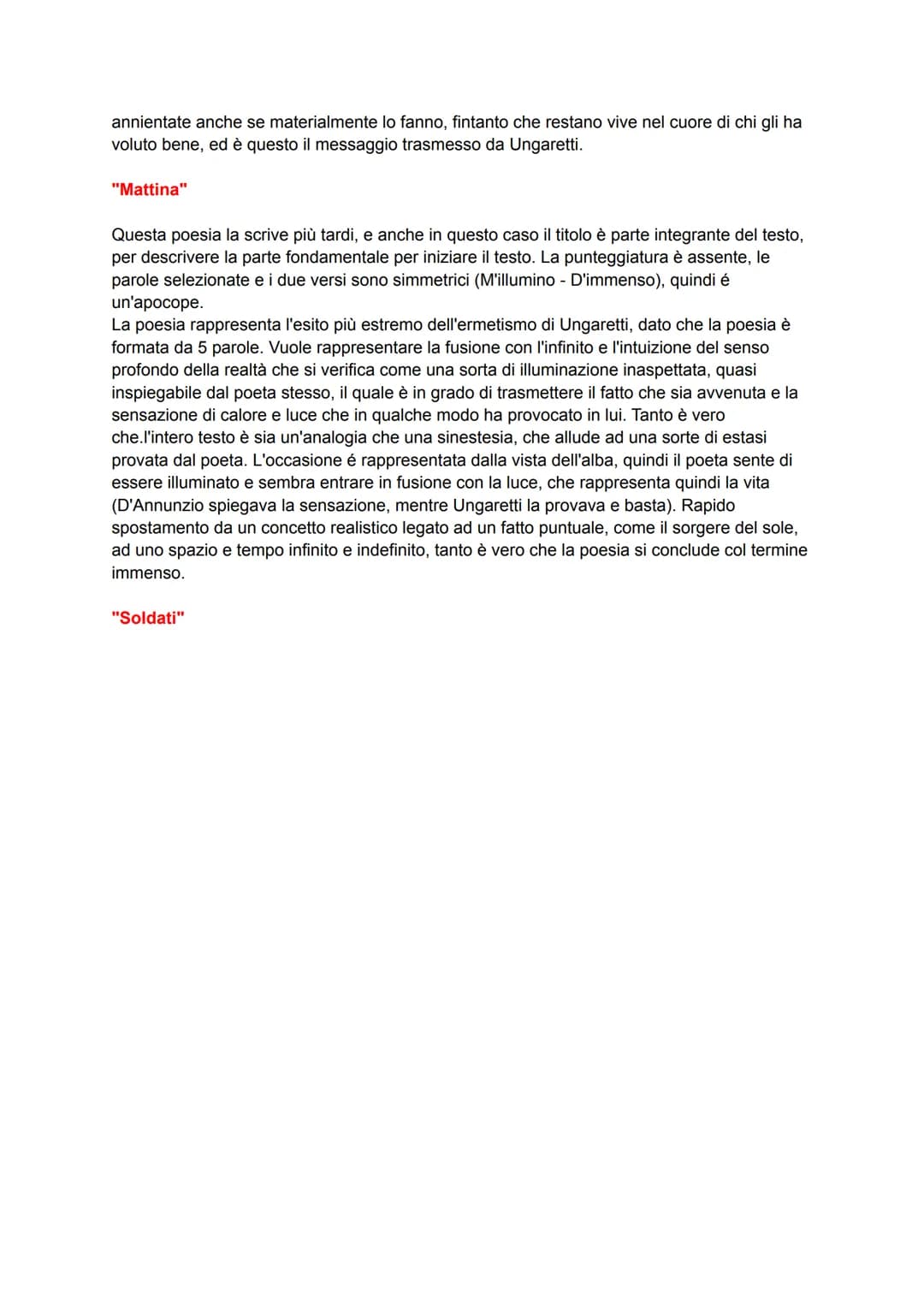 
<p>Giuseppe Ungaretti è nato ad Alessandria d'Egitto nel 1888. I suoi genitori erano di origini Lucchesi e si erano sposati lì perché il pa