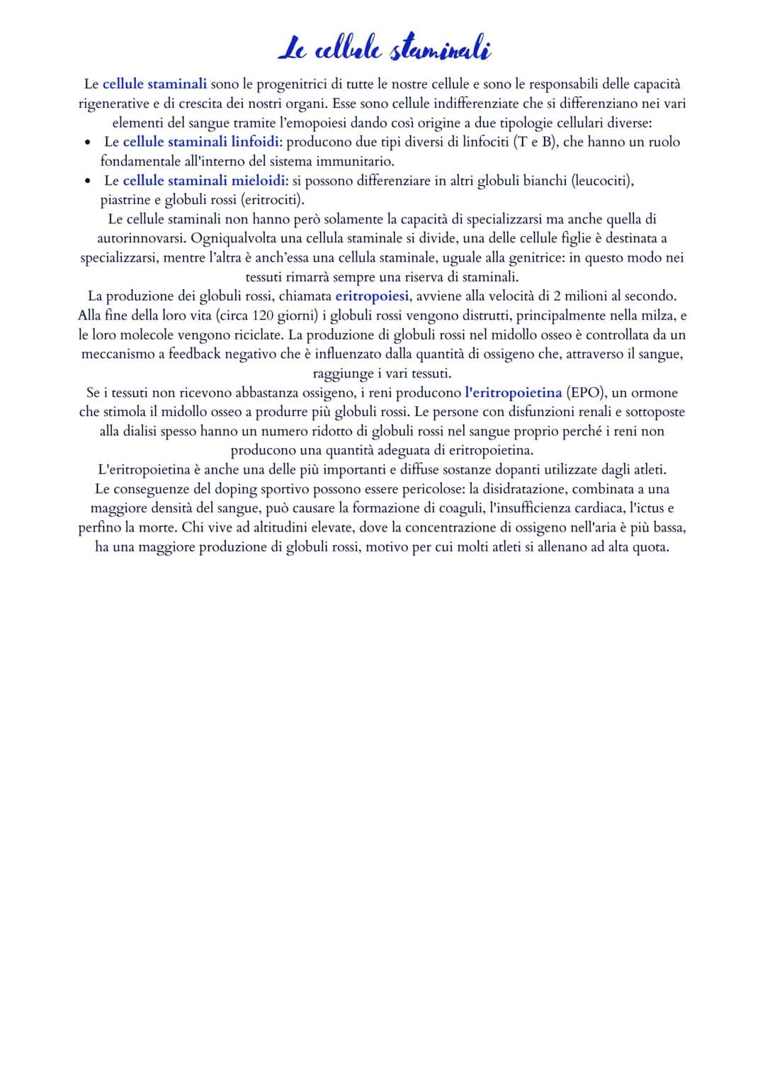 Il sistema cardiovascolare
Il sistema cardiovascolare è formato da un cuore (ovvero il muscolo cardiaco) e da un sistema di vasi
sanguigni (